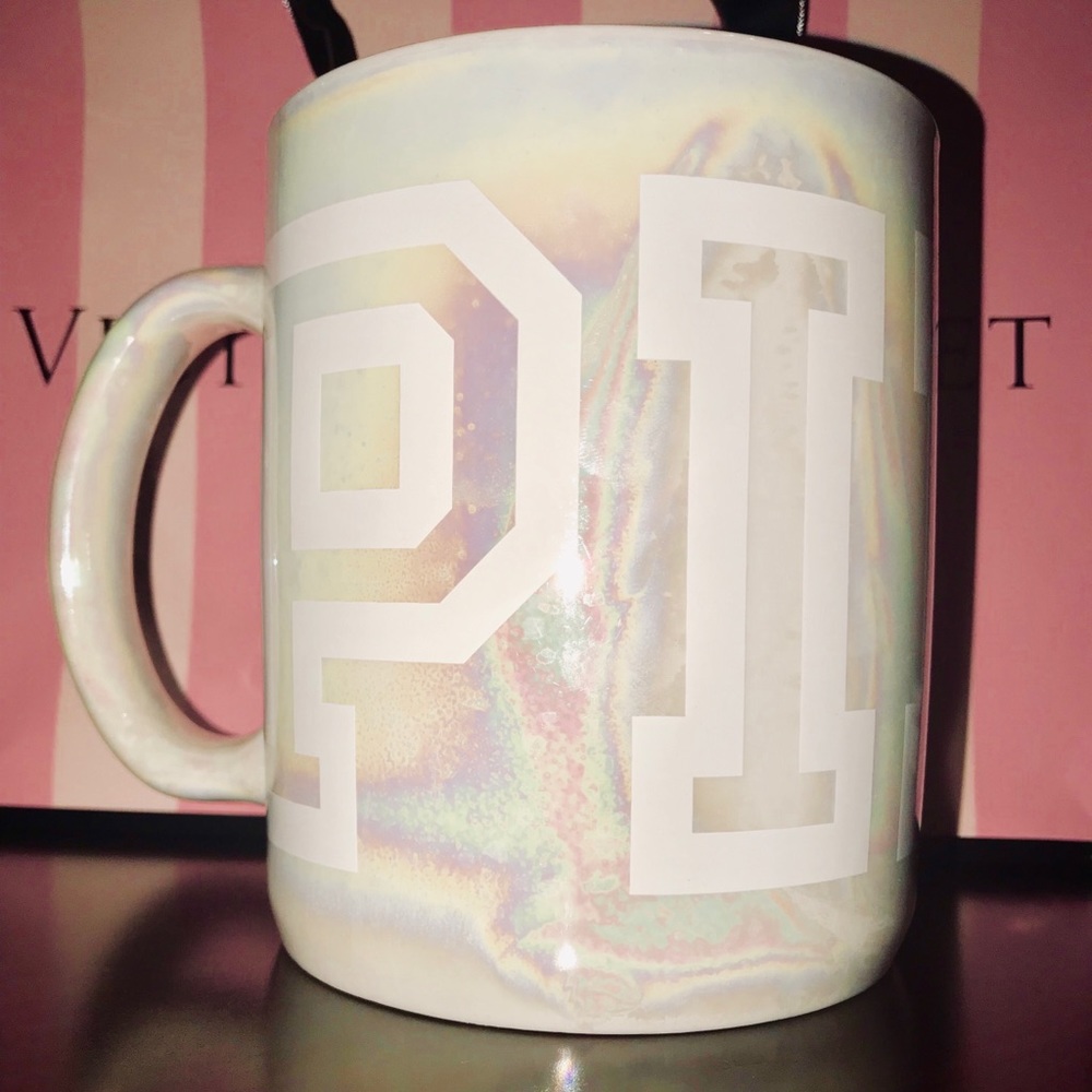PINK ceramic holographic mug